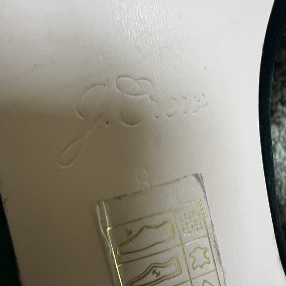 J Crew Green Cecile Smoking Velvet Slipper Loafers Size 8 - Picture 12 of 12